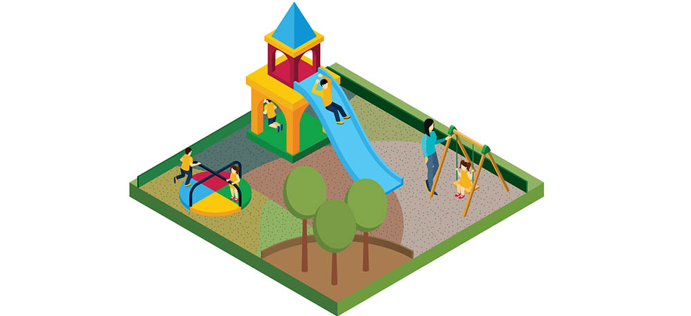 Balancing Fun and Safety in Playgrounds